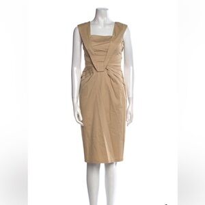 Escada Square Neckline Dress